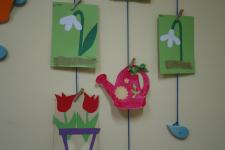 Prace plastyczne pt."Kolory wiosny"