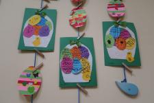 Prace plastyczne pt."W oczekiwaniu na Wielkanoc"