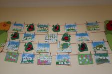 Prace plastyczne pt."Wiosna na łące"