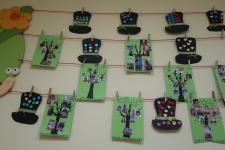 Prace plastyczne pt."Nasi kochani dziadkowie"