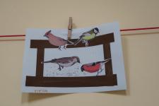 Prace plastyczne pt."Dokarmiamy zwierzęta"