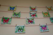 Prace plastyczne pt."Łąka i jej mieszkańcy"