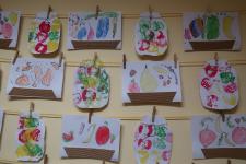 Prace plastyczne:"Owoce"