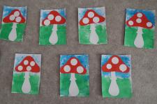 Prace plastyczne:"Grzyby"