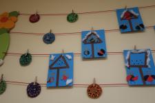 Prace plastyczne:" Dokarmiamy zwierzęta"